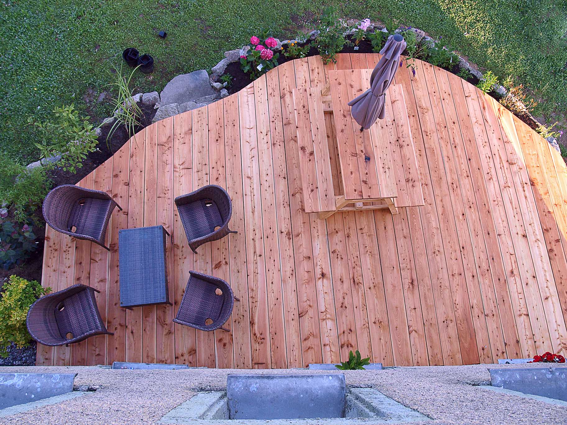 Holzterrasse